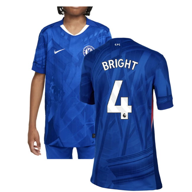 2025-2026 Chelsea Home Shirt (Kids) (Bright 4)-SoccerKits Hub | Buy Soccer Jerseys Online